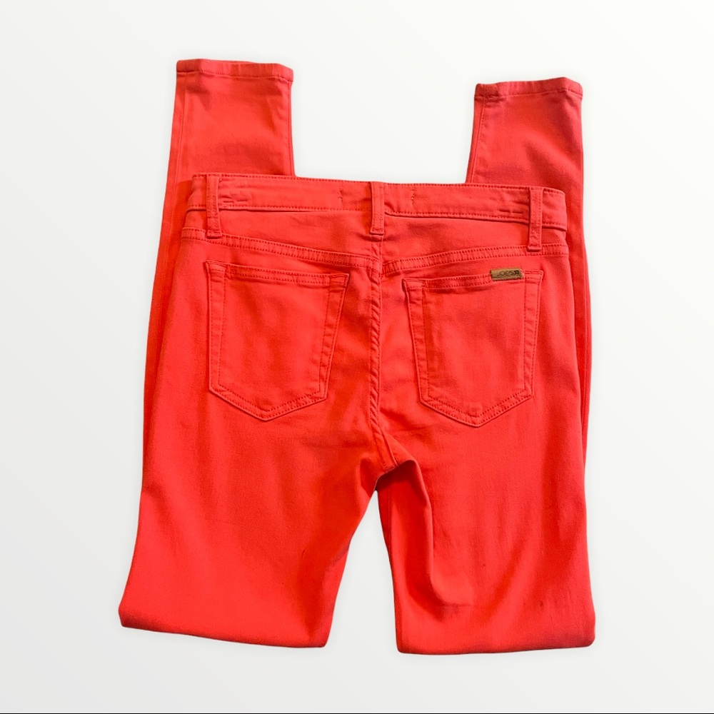 Joe's neon orange midrise skinny jean size 26 - Picture 4 of 8
